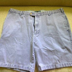 Peter Millar Twill Distressed Denim men's golf shorts with Winged Foot logo 40